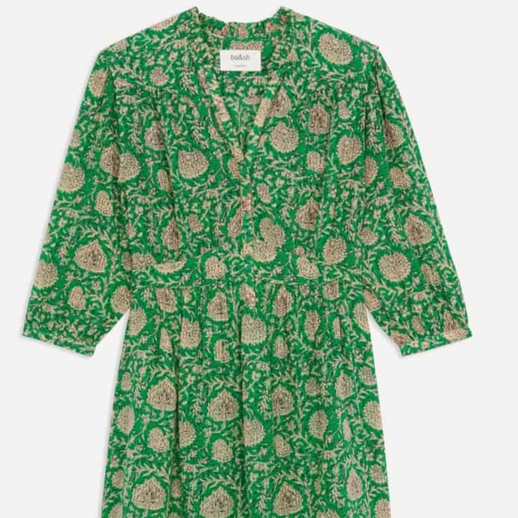 BA&SH PAZ PRINT SHORT DRESS - Picture 1 of 3